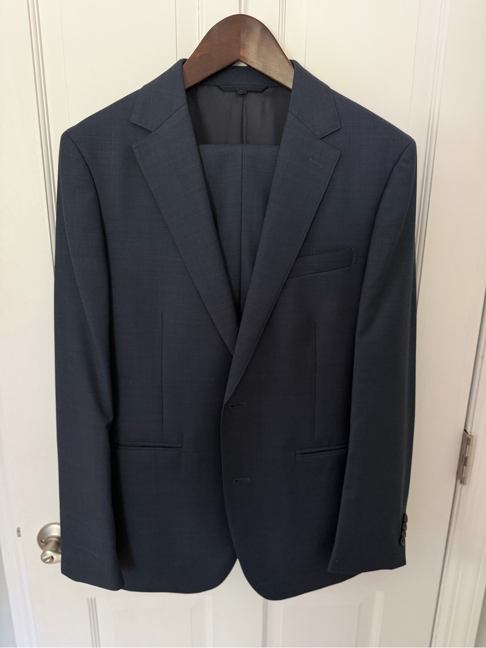 Bonobos Men’s Navy Suit Standard Fit Suit Jacket 38R, Slim Pants 31/31*